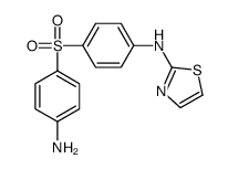 p-Aminophenyl[p-(2-thiazolylamino)phenyl] sulfone结构式