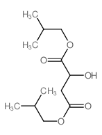 bis(2-methylpropyl) 2-hydroxybutanedioate Structure