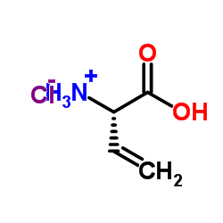 (S)-2-氨基丁-3-烯酸盐酸盐结构式