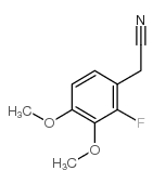 2-(2-氟-3,4-二甲氧基苯基)乙腈结构式
