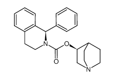 (1R)-(3S)-1-Azabicyclo[2.2.2]oct-3-yl 3,4-Dihydro-1-phenyl-2(1H)-isoquinoline carboxylate结构式