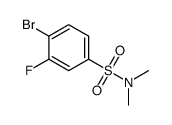 4-溴-3-氟-N,N-二甲基苯磺酰胺结构式