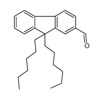 9,9-dihexylfluorene-2-carbaldehyde Structure