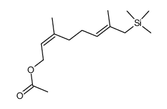 (2Z,6E)-3,7-dimethyl-8-(trimethylsilyl)octa-2,6-dien-1-yl acetate结构式