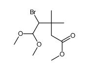 methyl 4-bromo-5,5-dimethoxy-3,3-dimethylpentanoate Structure