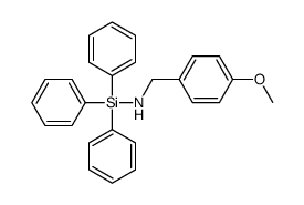1-(4-methoxyphenyl)-N-triphenylsilyl-methanamine Structure
