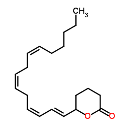 5-hydroxyeicosatetraenoic acid lactone Structure