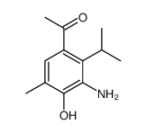 Acetophenone, 3-amino-4-hydroxy-2-isopropyl-5-methyl- Structure
