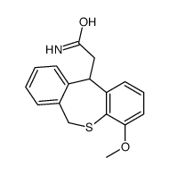 4-Methoxy-6,11-dihydrodibenzo(b,e)thiepin-11-acetic acid amide结构式