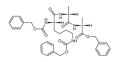 Z2-L-Lys-D-Ala-D-Ala-OCH2Ph结构式