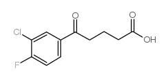 5-(3-氯-4-氟苯基)-5-氧代戊酸结构式