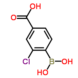 4-CARBOXY-2-CHLOROPHENYLBORONIC ACID Structure