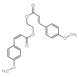2-[3-(4-methoxyphenyl)prop-2-enoyloxy]ethyl (E)-3-(4-methoxyphenyl)prop-2-enoate结构式