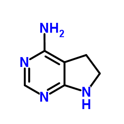 4-氨基-7氢-吡咯[2,3-D]嘧啶硫酸盐结构式