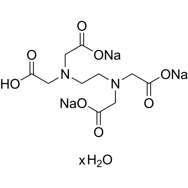 乙二胺四乙酸三钠水合物结构式