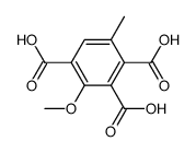 3-methoxy-6-methyl-benzene-1,2,4-tricarboxylic acid Structure