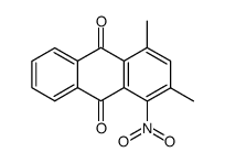 2,4-dimethyl-1-nitro-anthraquinone结构式