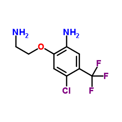 2-(2-Aminoethoxy)-4-chloro-5-(trifluoromethyl)aniline Structure