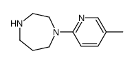 1-(5-甲基-吡啶-2-基)-[1,4]二氮杂烷结构式