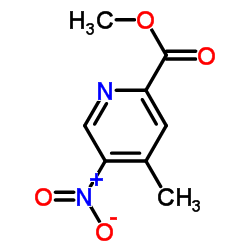 4-甲基-5-硝基吡啶-2-甲酸甲酯结构式