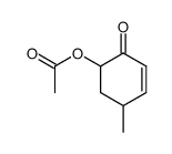5-methyl-2-oxocyclohex-3-en-1-yl acetate结构式