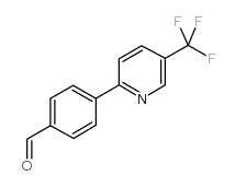 4-[5-(三氟甲基)吡啶]苯甲醛结构式