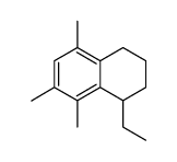 1-ethyl-5,7,8-trimethyl-1,2,3,4-tetrahydro-naphthalene结构式