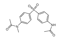(4-acetylamino-phenyl)-[4-(acetyl-methyl-amino)-phenyl]-sulfone结构式