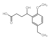 4-(5-乙基-2-甲氧基-苯基)-4-羟基-丁酸结构式