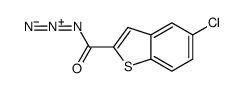5-chloro-1-benzothiophene-2-carbonyl azide Structure