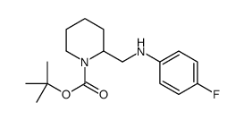 1-Boc-2-[(4-氟苯基氨基)-甲基]-哌啶结构式