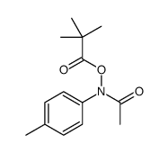 (N-Acetyl-4-methylanilino) 2,2-dimethylpropanoate结构式