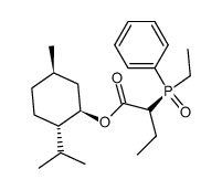 2-((R)-Ethyl-phenyl-phosphinoyl)-butyric acid (1R,2S,5R)-2-isopropyl-5-methyl-cyclohexyl ester结构式