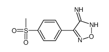 4-(4-methylsulfonylphenyl)-1,2,5-oxadiazol-3-amine结构式