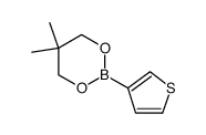 1,3,2-Dioxaborinane, 5,5-dimethyl-2-(3-thienyl)- Structure