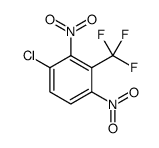 Benzene, 1-chloro-2,4-dinitro-3-(trifluoromethyl)-结构式