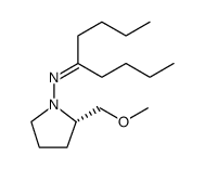 1-Pyrrolidinamine, N-(1-butylpentylidene)-2-(methoxymethyl)-, (S)-结构式