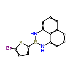 2-(5-溴-2-噻吩基)-2,3-二氢-1H-萘并[1,8-de][1,3,2]二氮杂硼烷结构式