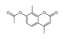 4,8-dimethyl-2-oxo-2H-chromen-7-yl acetate Structure