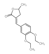 3-[(3,4-diethoxyphenyl)methylidene]-5-methyl-oxolan-2-one Structure