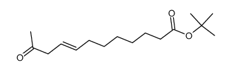 tert-butyl 11-oxo-trans-8-dodecenoate Structure