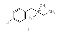 (4-chlorophenyl)methyl-ethyl-dimethyl-azanium Structure