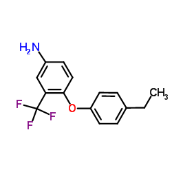 4-(4-Ethylphenoxy)-3-(trifluoromethyl)aniline Structure