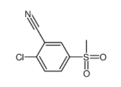 2-氯-5-(甲基磺酰基)苯甲腈结构式