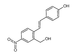 4-{(E)-2-[2-(hydroxymethyl)-4-nitrophenyl]vinyl}phenol Structure