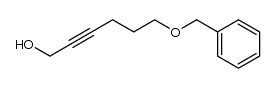 6-(benzyloxy)hex-2-yn-1-ol结构式