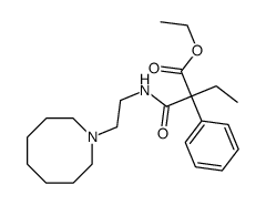 N-[2-[3,4,5,6,7,8-Hexahydroazocin-1(2H)-yl]ethyl]phenylethylmalonamidic acid ethyl ester结构式
