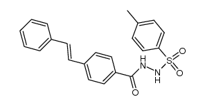 N-(trans-stilbene-4-carbonyl)-N'-(toluene-4-sulfonyl)-hydrazine Structure
