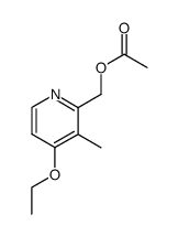 2-acetoxymethyl-3-methyl-4-ethoxy-pyridine结构式