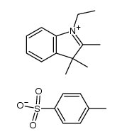 1-ethyl-2,3,3-trimethyl-3H-indolium tosylate结构式